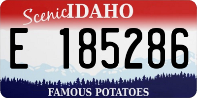 ID license plate E185286