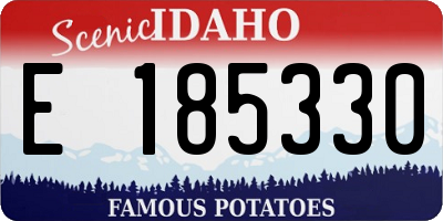 ID license plate E185330