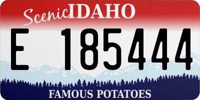 ID license plate E185444