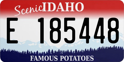 ID license plate E185448