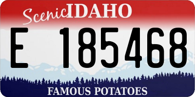 ID license plate E185468