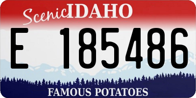 ID license plate E185486