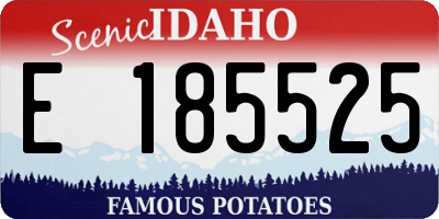 ID license plate E185525