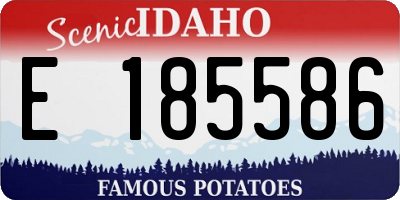 ID license plate E185586