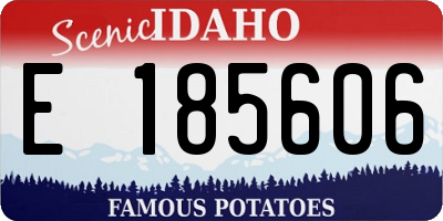 ID license plate E185606