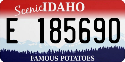 ID license plate E185690