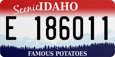 ID license plate E186011
