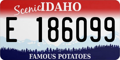 ID license plate E186099