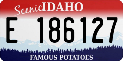 ID license plate E186127