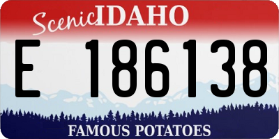 ID license plate E186138