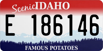ID license plate E186146