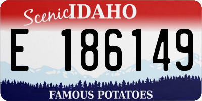ID license plate E186149