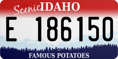 ID license plate E186150