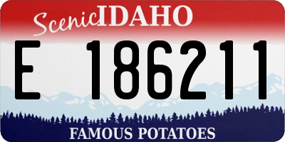 ID license plate E186211