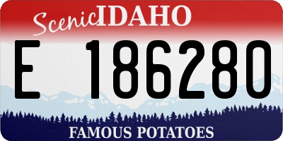 ID license plate E186280