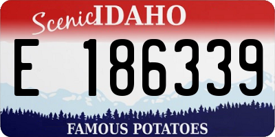 ID license plate E186339