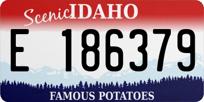 ID license plate E186379