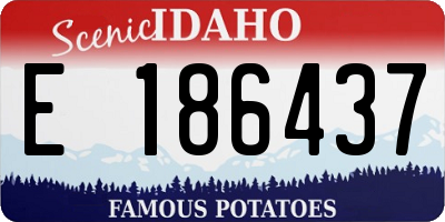 ID license plate E186437