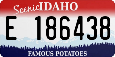 ID license plate E186438