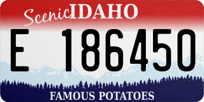 ID license plate E186450