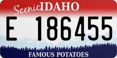 ID license plate E186455
