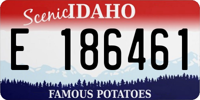 ID license plate E186461