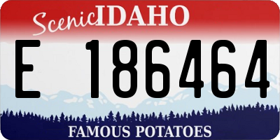 ID license plate E186464