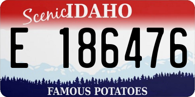ID license plate E186476