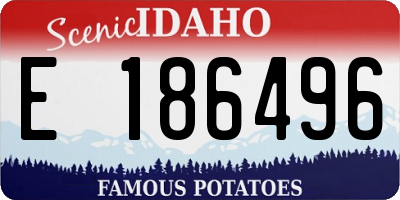 ID license plate E186496