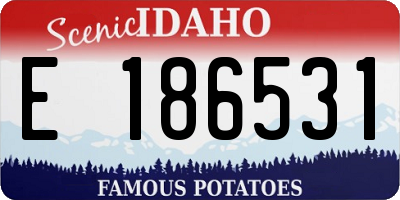 ID license plate E186531