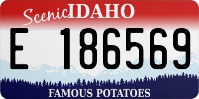 ID license plate E186569
