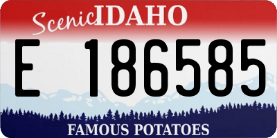 ID license plate E186585