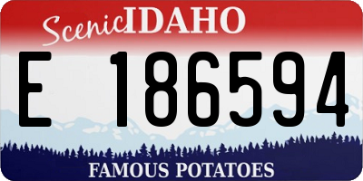 ID license plate E186594