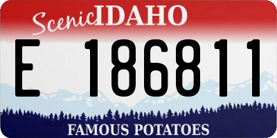 ID license plate E186811