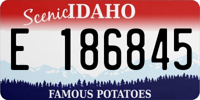 ID license plate E186845