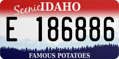 ID license plate E186886