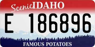 ID license plate E186896