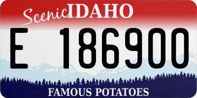 ID license plate E186900