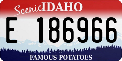 ID license plate E186966