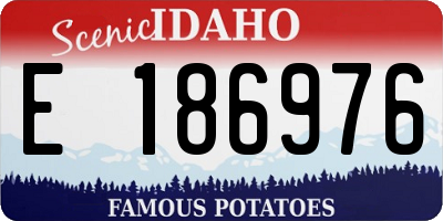 ID license plate E186976