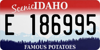 ID license plate E186995