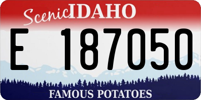 ID license plate E187050