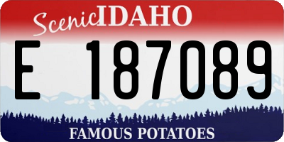 ID license plate E187089