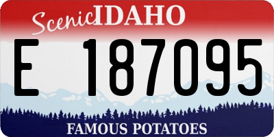 ID license plate E187095