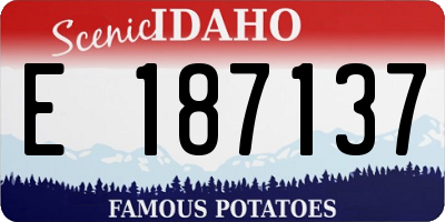 ID license plate E187137