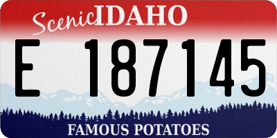 ID license plate E187145