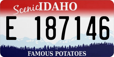 ID license plate E187146