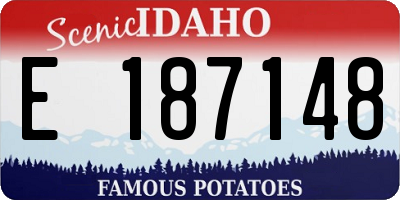 ID license plate E187148