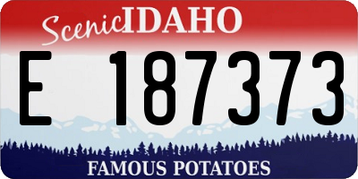 ID license plate E187373
