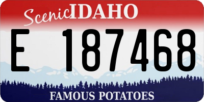 ID license plate E187468